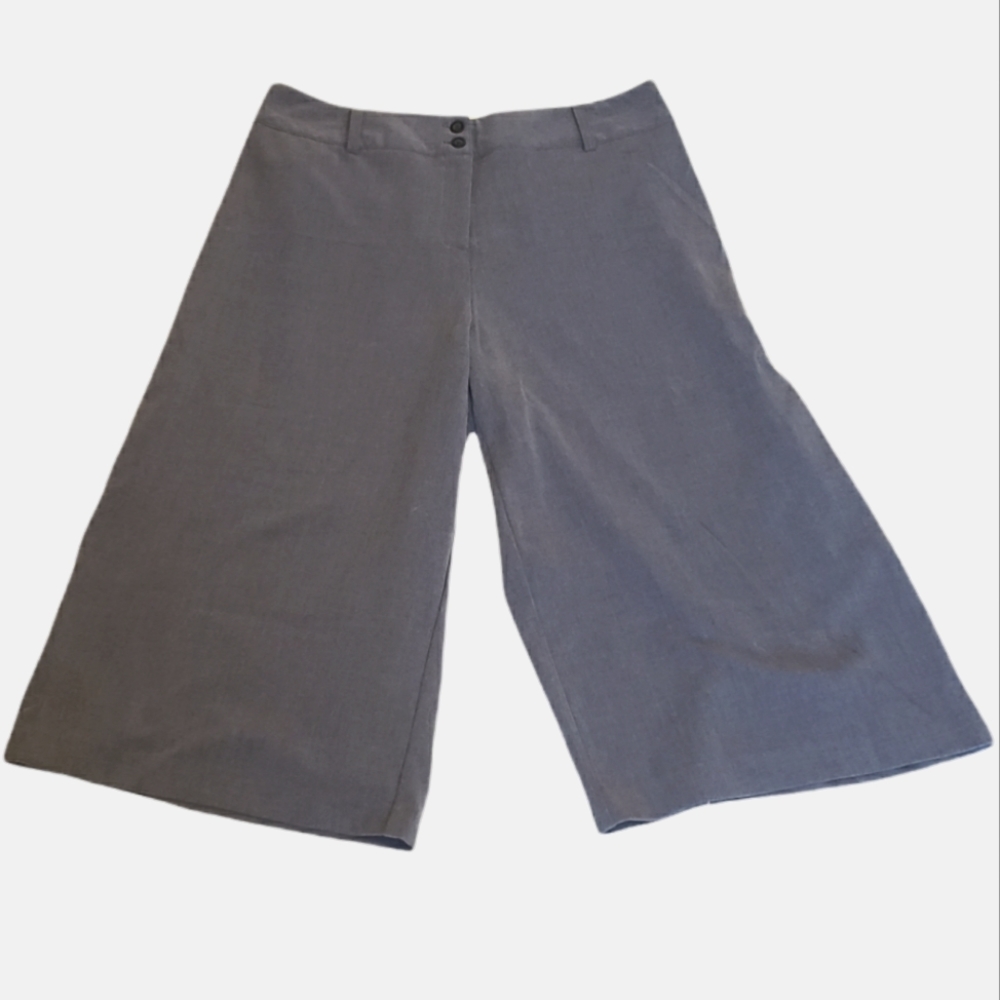 Studio 1940 16W grey women's cropped trousers